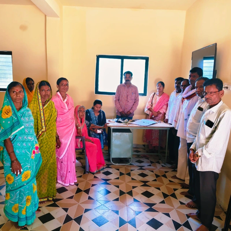 “ॲनिमिया मुक्त गाव” अभियानांतर्गत महिलांचे आरोग्य तपासणी शिबिर